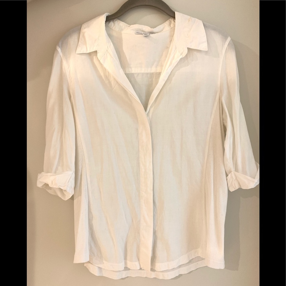 James Perse Ribbed Button Down